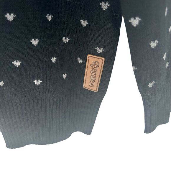 Tipsy Elves Sweater Womens Large Black Ugly Christmas Snowman Nordic Classic - Picture 11 of 16